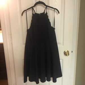 Navy Blue Halter Dress - Size Large